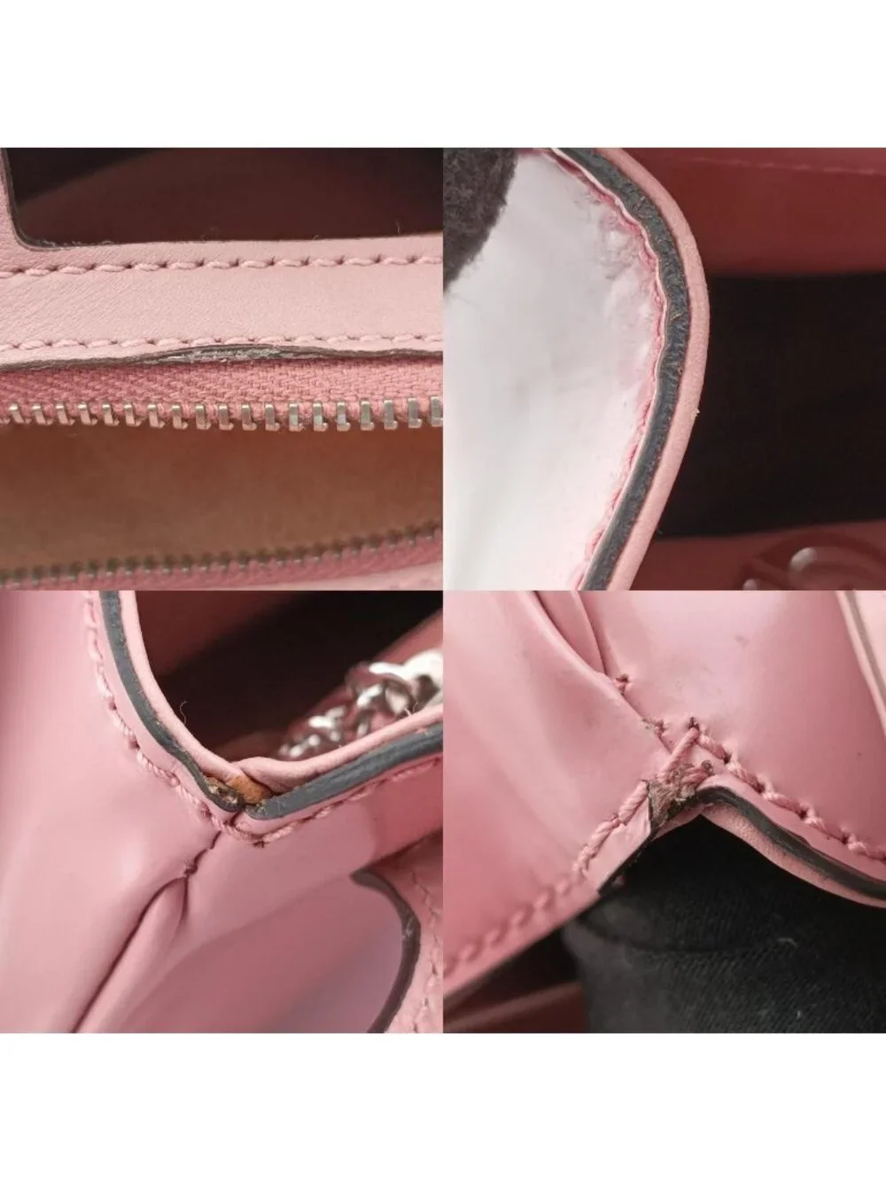 Gucci Bamboo Pink Leather Handbag
